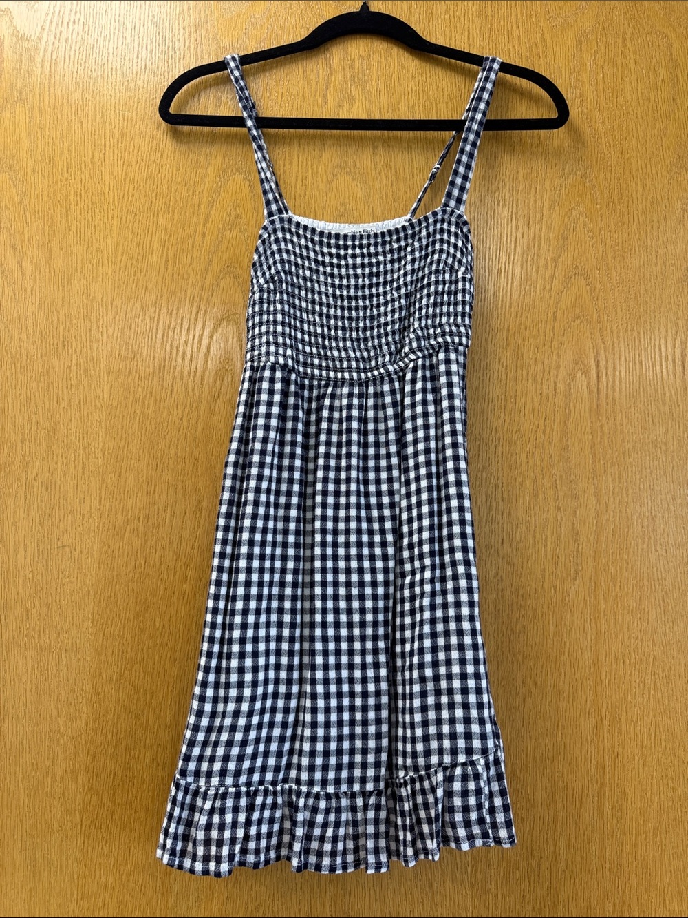 Black and White Gingham Sundress - Abercrombie
